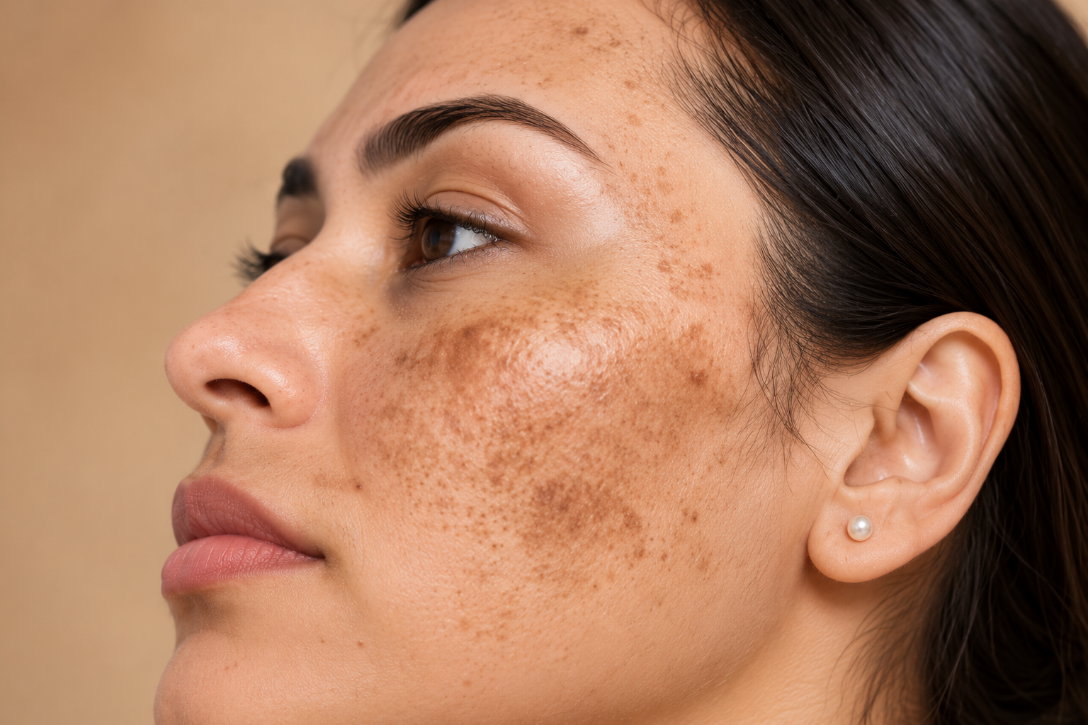 Mild redness associated with keratosis pilaris