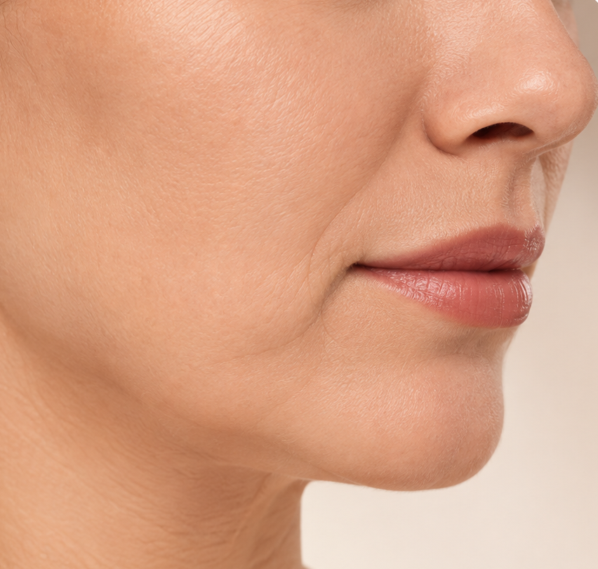 Before facial rejuvenation treatment