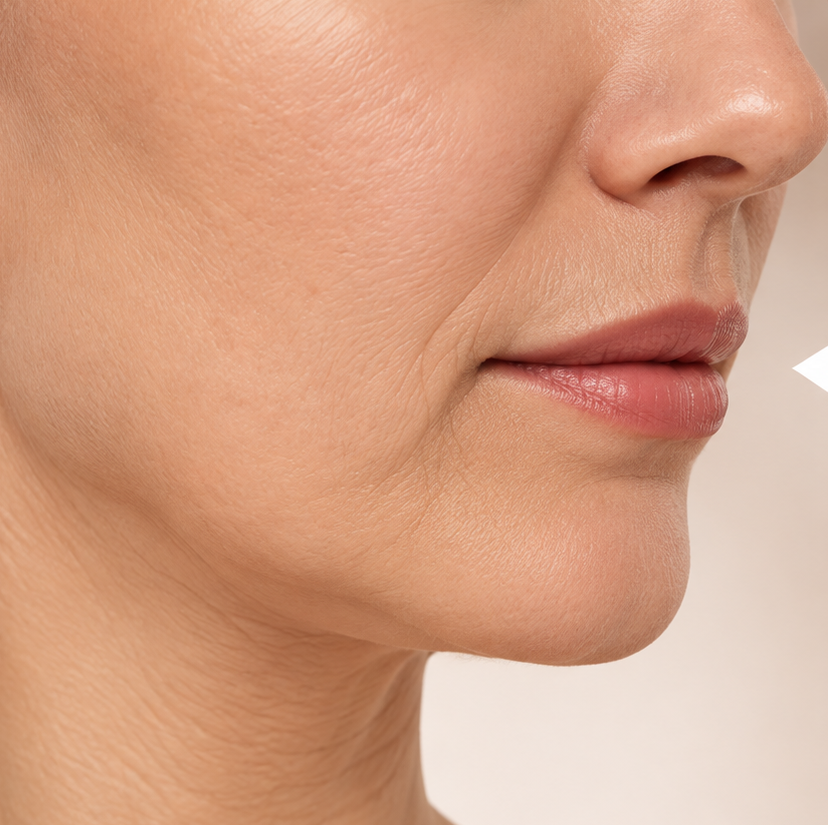 Before facial rejuvenation treatment