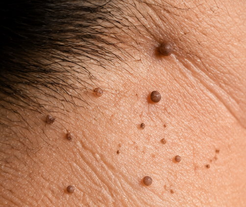 Skin tag irritated by friction